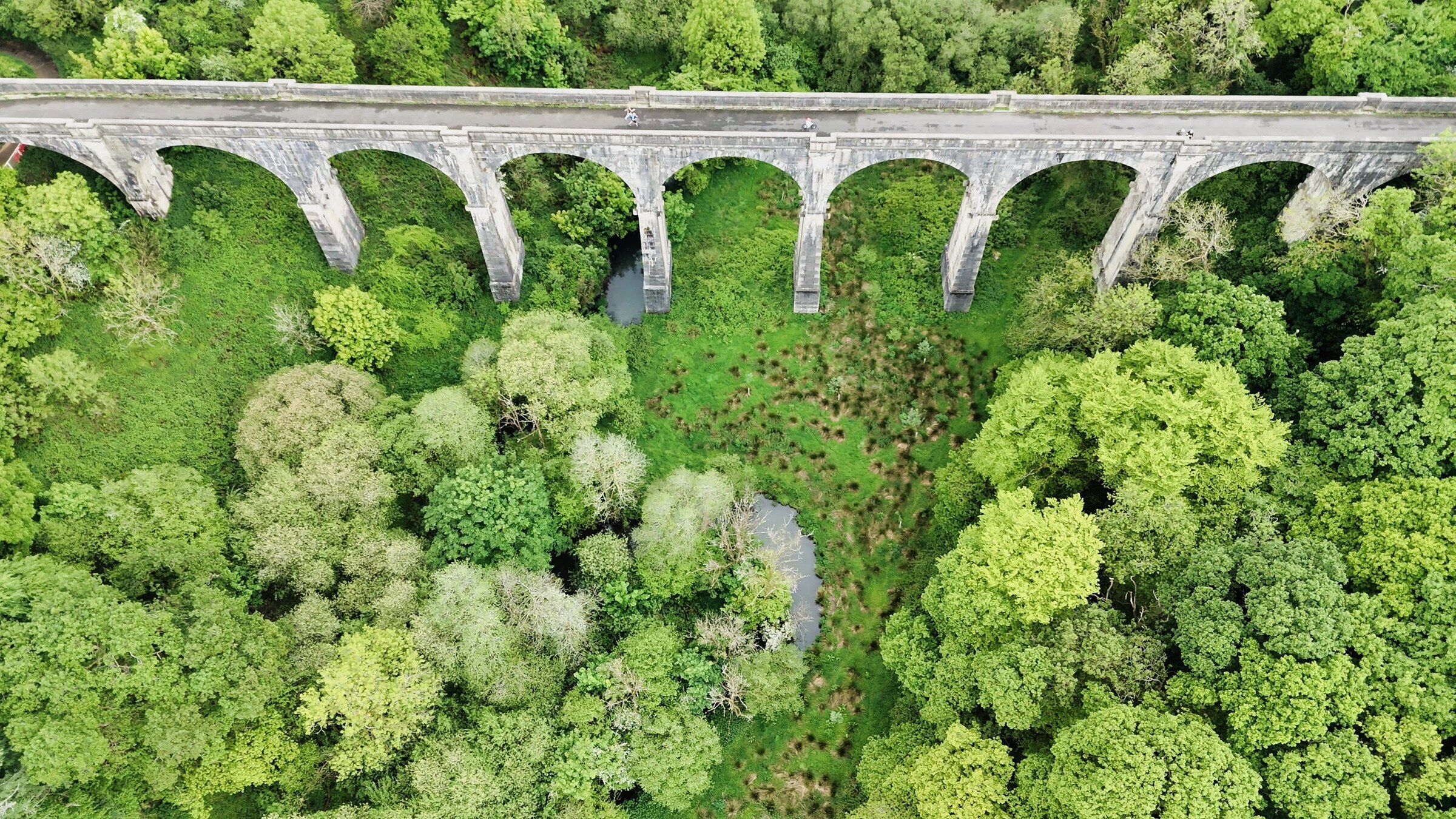 From above