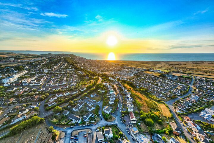 View of Northam/Westward Ho! sunset