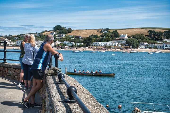 Crew overlooking the pilot gigs · 9 Aug 2026, 13:38