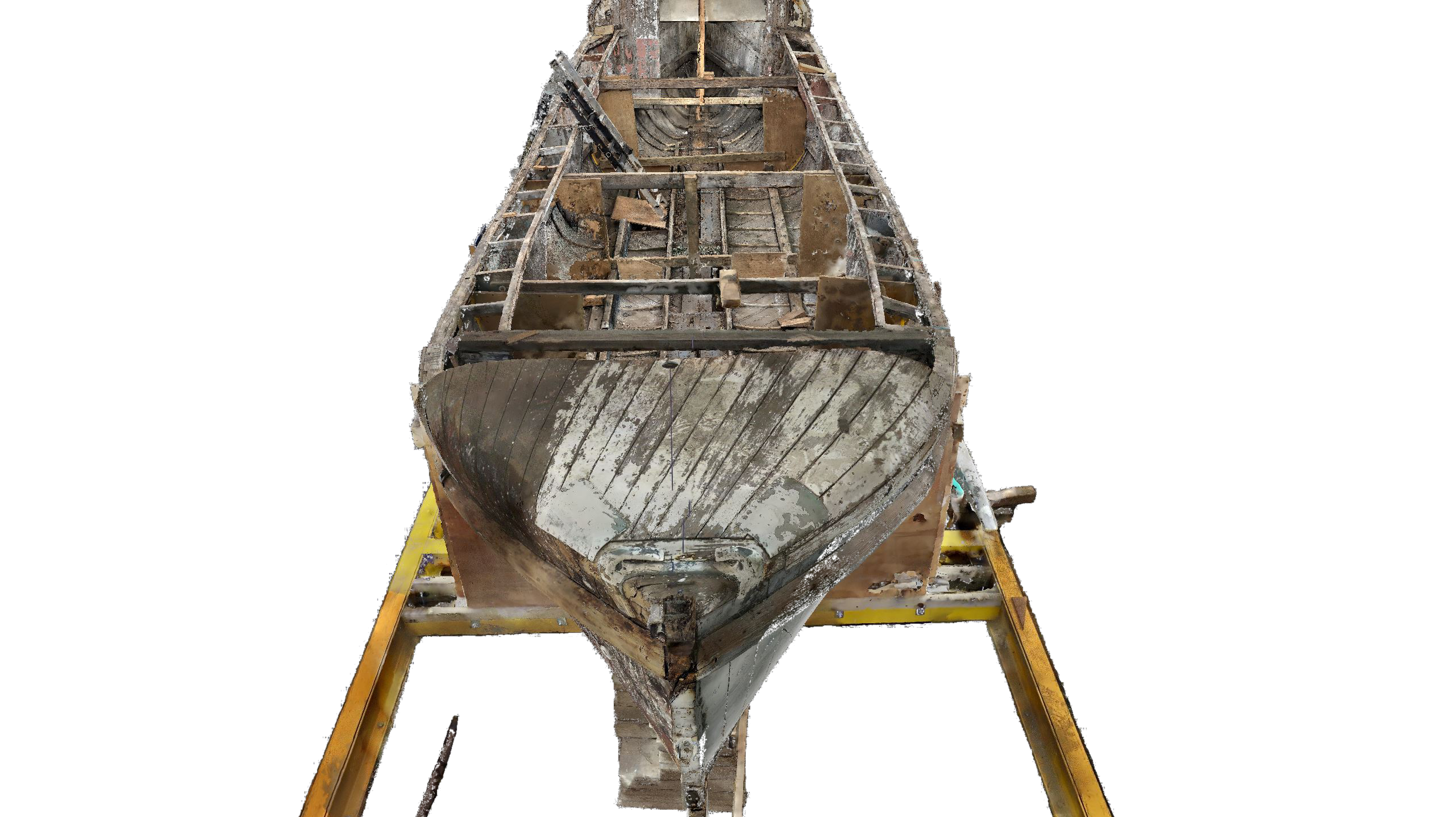 Photogrammetry scan of the lifeboat